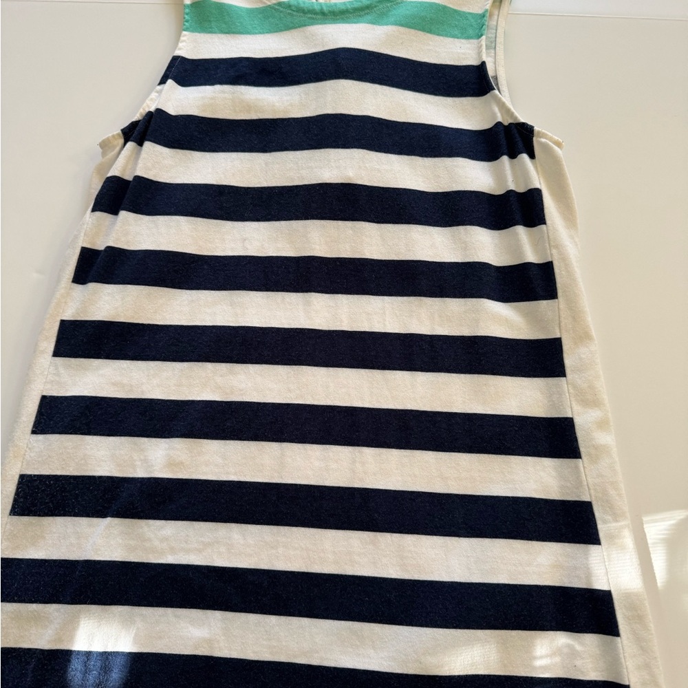 Vineyard Vines Nautical Striped Sleeveless Dress Medium 100% Cotton Coastal - Picture 7 of 8